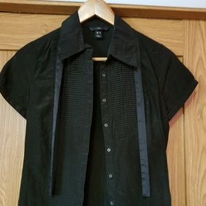 H&M Button down Blouse with Tie size 4